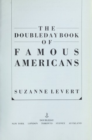 Cover of The Doubleday Book of Famous Americans
