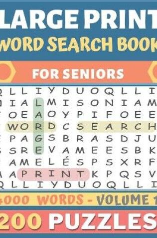 Cover of Large Print Word Search Book