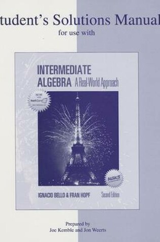 Cover of Intermediate Algebra Student's Solutions Manual