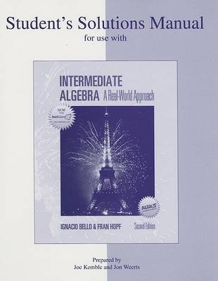 Book cover for Intermediate Algebra Student's Solutions Manual