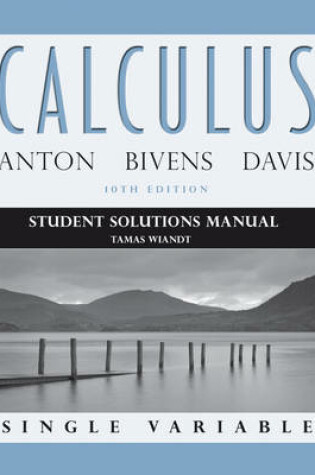 Cover of Student Solutions Manual to accompany Calculus Late Transcendentals Single Variable