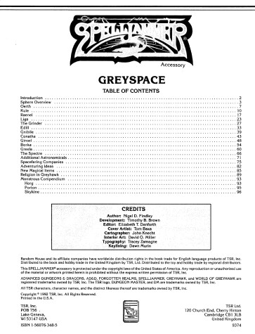 Book cover for Greyspace