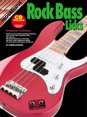 Book cover for Progressive Rock Bass Licks