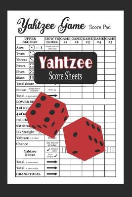 Book cover for Yahtzee Score Sheets