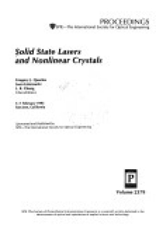 Cover of Solid State Lasers & Nonlinear Crystals