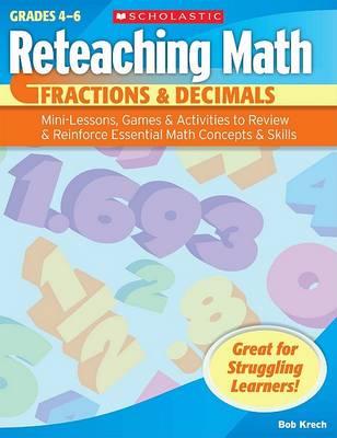 Book cover for Fractions & Decimals, Grades 4-6