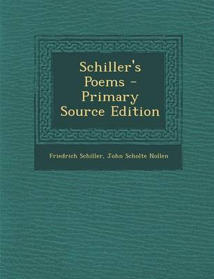 Book cover for Schiller's Poems - Primary Source Edition