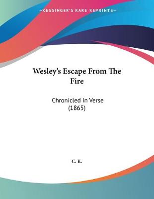 Book cover for Wesley's Escape From The Fire