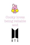 Book cover for Cooky loves being reliable and BTS