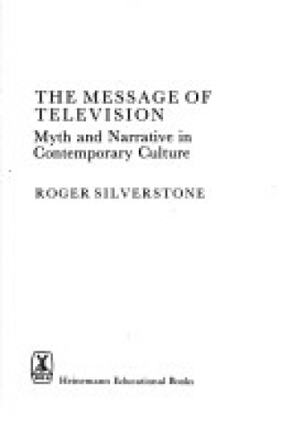 Cover of The Message of Television