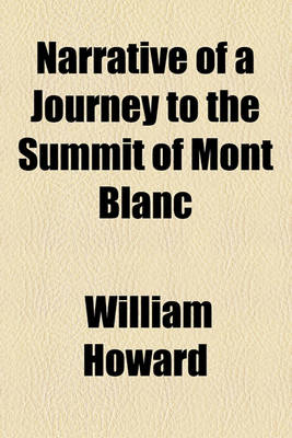 Book cover for Narrative of a Journey to the Summit of Mont Blanc