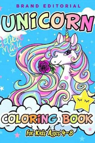 Cover of Unicorn Coloring Book for Kids Ages 4-8