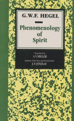 Book cover for Phenomenology of Spirit