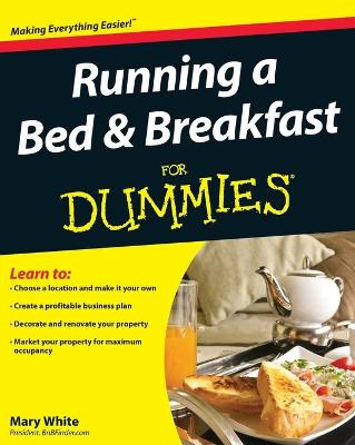 Book cover for Running a Bed and Breakfast For Dummies