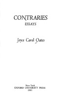 Book cover for Contraries