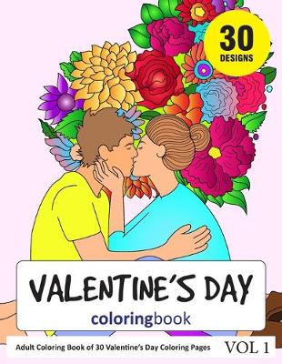 Book cover for Valentine's Day Coloring Book