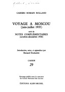 Book cover for Voyage a Moscou (Juin-Juillet 1935), Cahier N 29