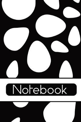 Book cover for Black and White Teardrops Notebook
