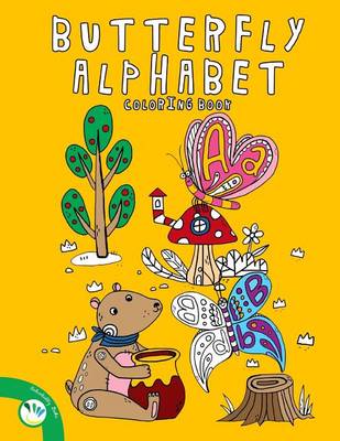 Book cover for Butterfly Alphabet Coloring Book