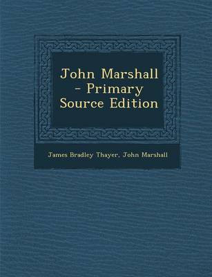 Book cover for John Marshall