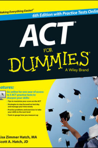 Cover of ACT For Dummies, with Online Practice Tests