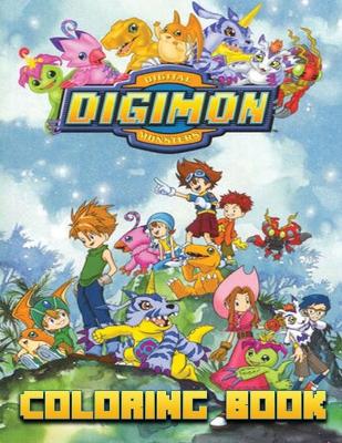 Book cover for Digimon Digital Monsters Coloring Book