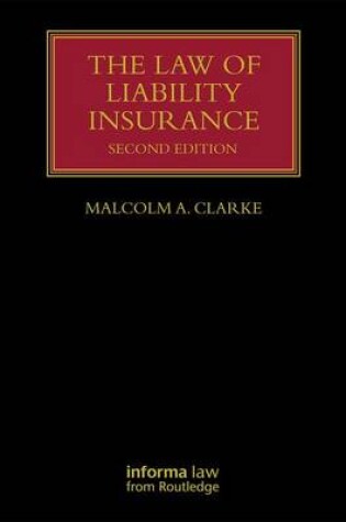 Cover of The Law of Liability Insurance