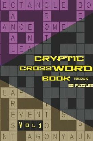 Cover of Cryptic Crossword Books for Adults