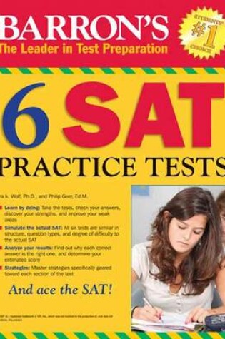 Cover of Barron's 6 SAT Practice Tests