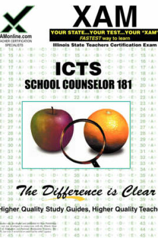 Cover of Ilts School Counselor 181 Teacher Certification Test Prep Study Guide