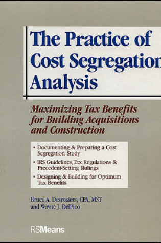 Cover of The Practice of Cost Segregation Analysis