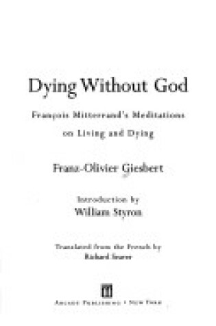 Cover of Dying Without God