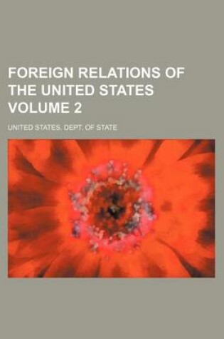 Cover of Foreign Relations of the United States Volume 2