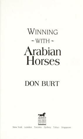 Book cover for Winning with Arabian Horses