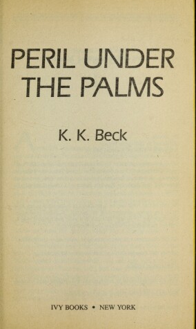 Book cover for Peril Under the Palms