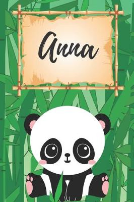 Book cover for Anna Notizbuch Panda / Malbuch / Kritzelbuch / Tagebuch / Journal / DIN A5 / Geschenke