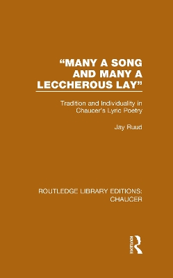 Book cover for "Many a Song and Many a Leccherous Lay"