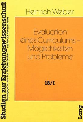 Cover of Evaluation Eines Curriculums - Moeglichkeiten Und Probleme