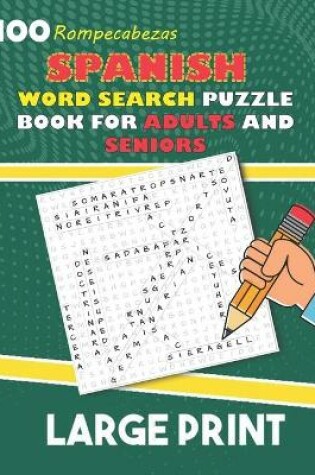 Cover of Large Print Spanish Word Search Puzzle Book For Adults And Seniors