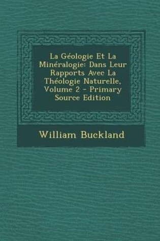 Cover of La Geologie Et La Mineralogie