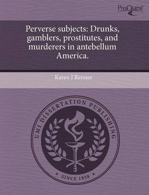 Book cover for Perverse Subjects: Drunks