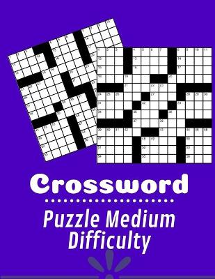 Book cover for Crossword Puzzle Medium Difficulty