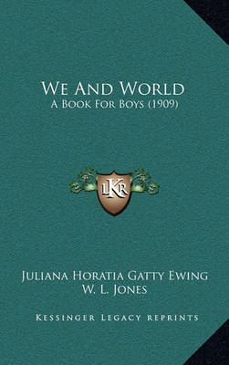 Book cover for We and World