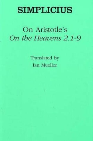 Cover of On Aristotle's "on the Heavens 2.1-9"