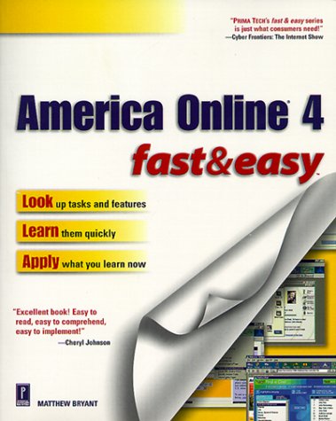 Book cover for America Online 4.0 Fast and Easy