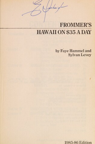 Cover of Hawaii on Thirty-Five Dollars a Day