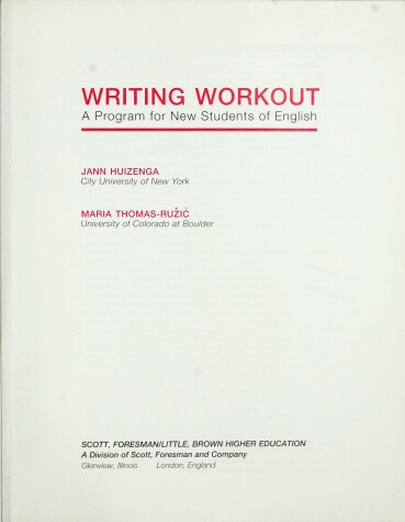 Book cover for Writing Workout