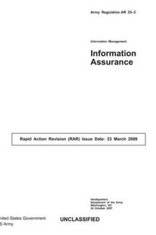 Cover of Army Regulation AR 25-2 Information Assurance