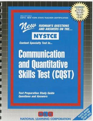 Book cover for Communication and Quantitative Skills Test (CQST)