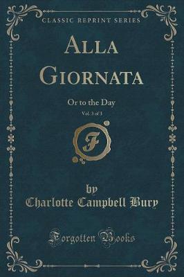 Book cover for Alla Giornata, Vol. 3 of 3